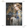 Papier decoupage morwowy FPA1008, Seria Inspired by Klimt, kobiety, zloto, dekoracyjne wzory, kamienie szlachetne, mozaiki, motywy secesyjne * Mulberry decoupage paper FPA3002, women, gold, decorative patterns, gemstones, mosaics, Art Nouveau motifs *Pape